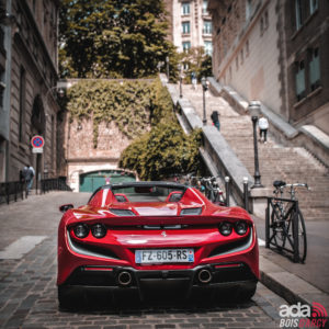 Location voiture sportive Ferrari F8 Tributo Spider ada bois d'arcy 78 Yvelines