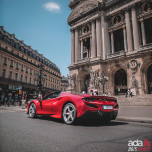 Location voiture sportive Ferrari F8 Tributo Spider ada bois d'arcy 78 Yvelines