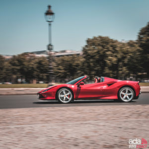 Location voiture sportive Ferrari F8 Tributo Spider ada bois d'arcy 78 Yvelines