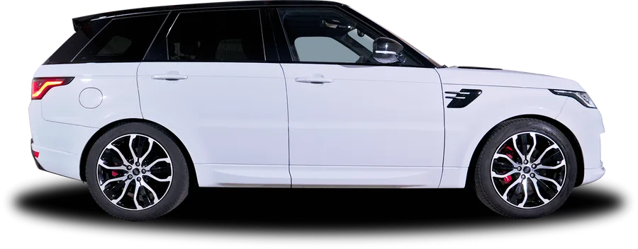 RANGE ROVER Range Rover Sport HSE P400e blanc de profil, en location chez 321ada